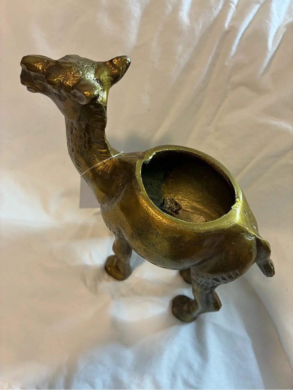 Cutest Bronze Colored Camel Planter from Anthropologie. NWT